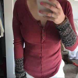 Free People Ski Lodge Cuff Thermal
